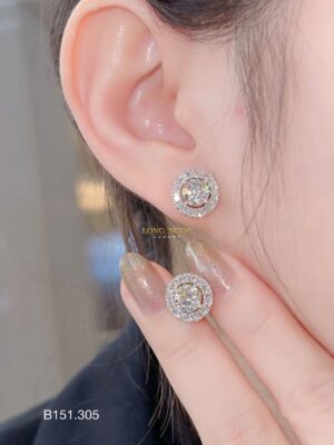 Bông tai kim cương